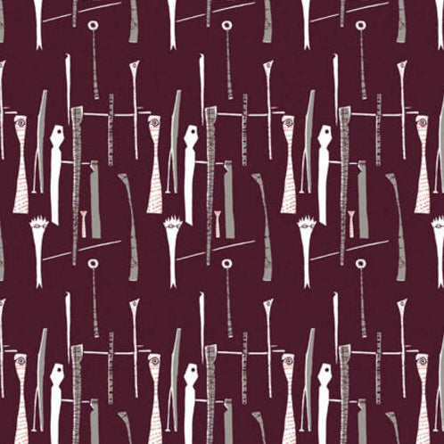 Lucienne Day spectators Fabric Textile