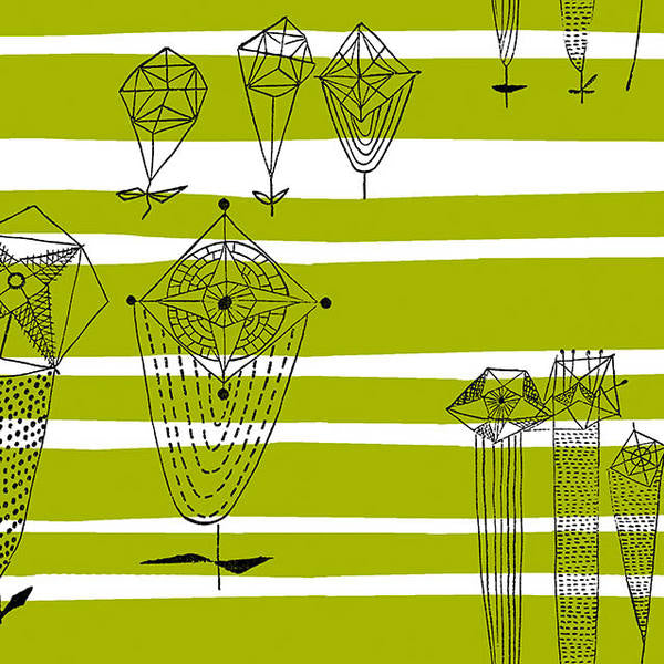 Lucienne Day Trio Lime