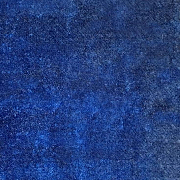 plain  luxurious and hardwearing blue velvet curtain and upholstery fabric - Tabley Cerulean Blue Plain