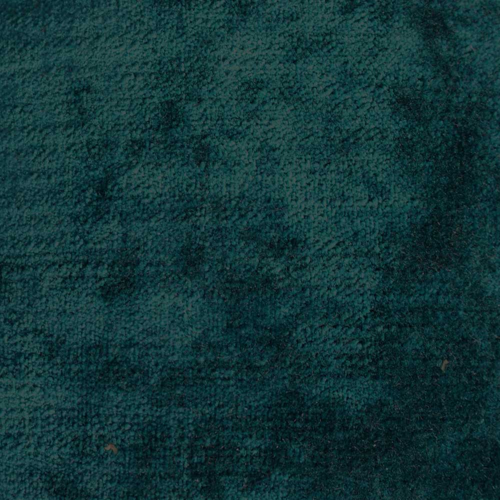 plain  luxurious and hardwearing blue velvet curtain and upholstery fabric - Tabley Intense Teal Plain