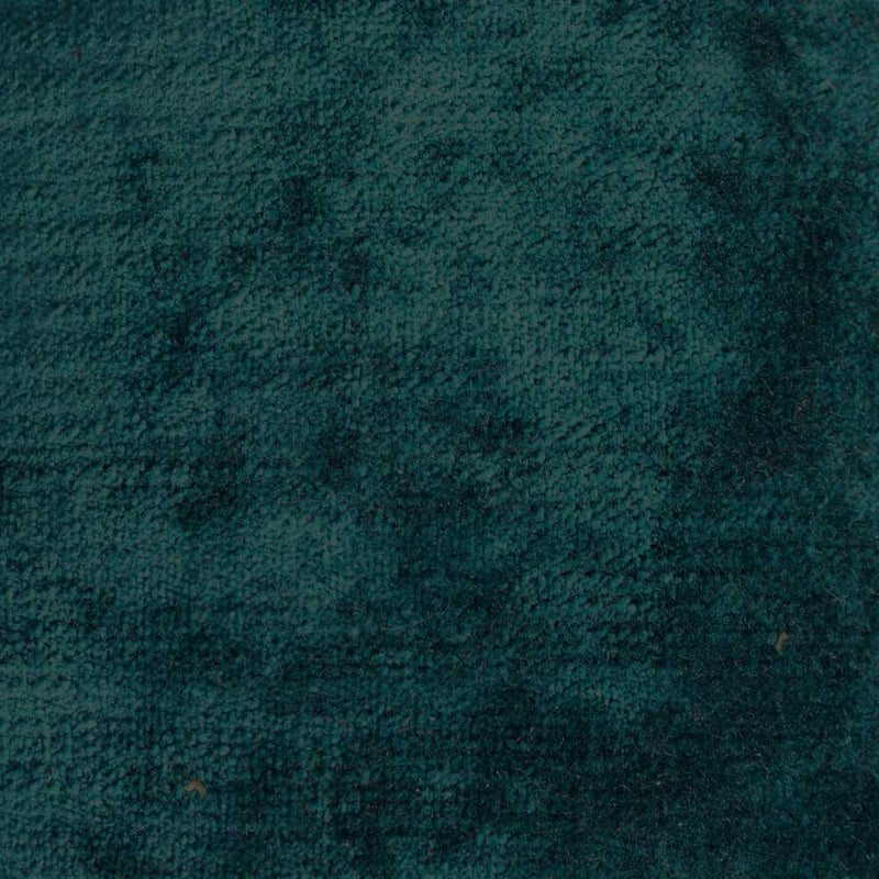 plain  luxurious and hardwearing blue velvet curtain and upholstery fabric - Tabley Intense Teal Plain