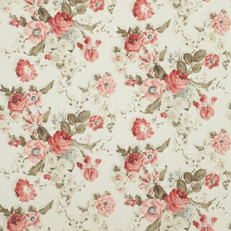 floral linen curtain fabric