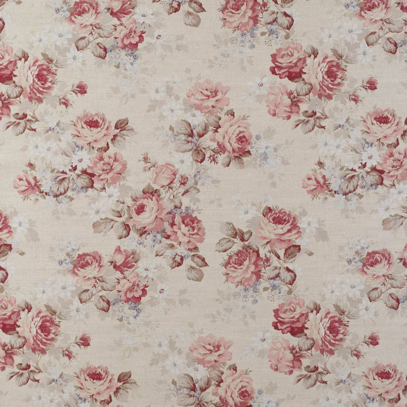 floral linen curtain fabric