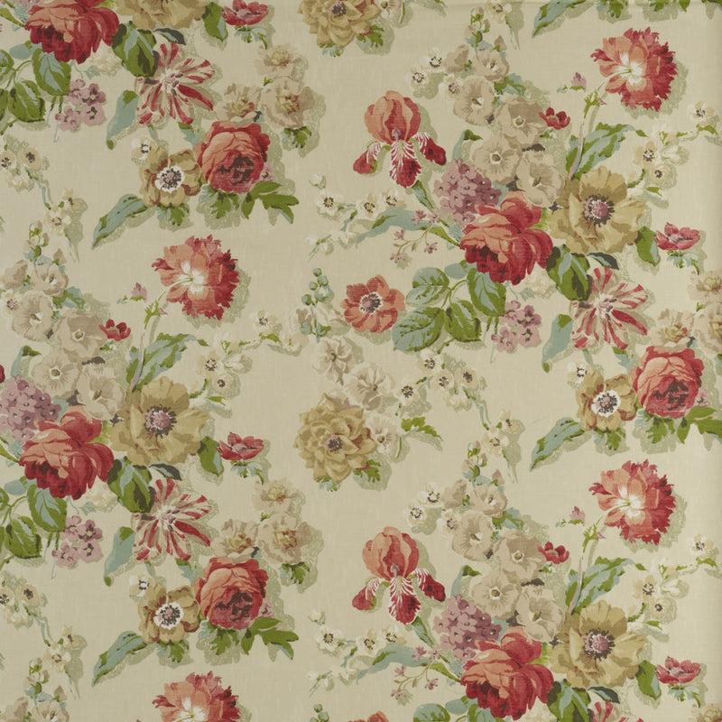 floral linen curtain fabric