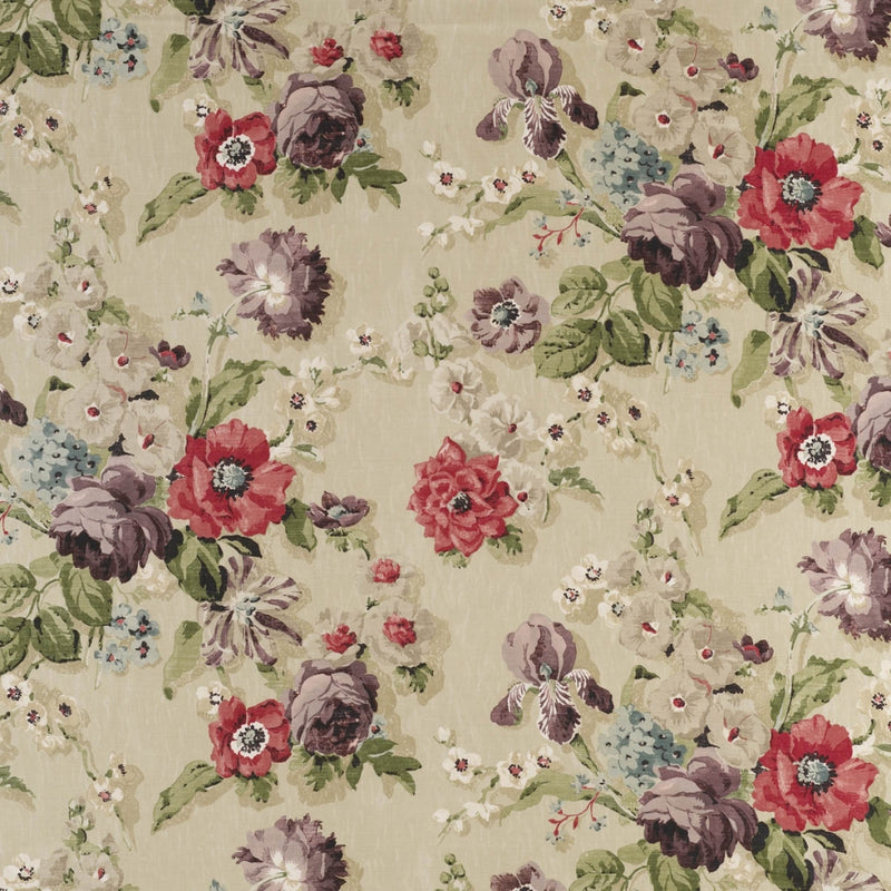 floral linen curtain fabric