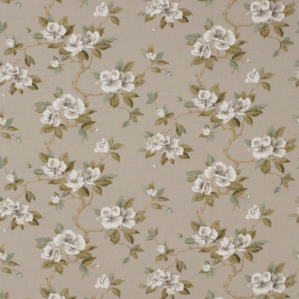 floral linen curtain fabric