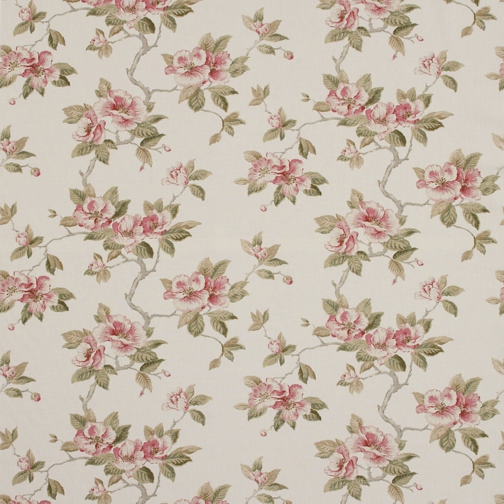 floral linen curtain fabric