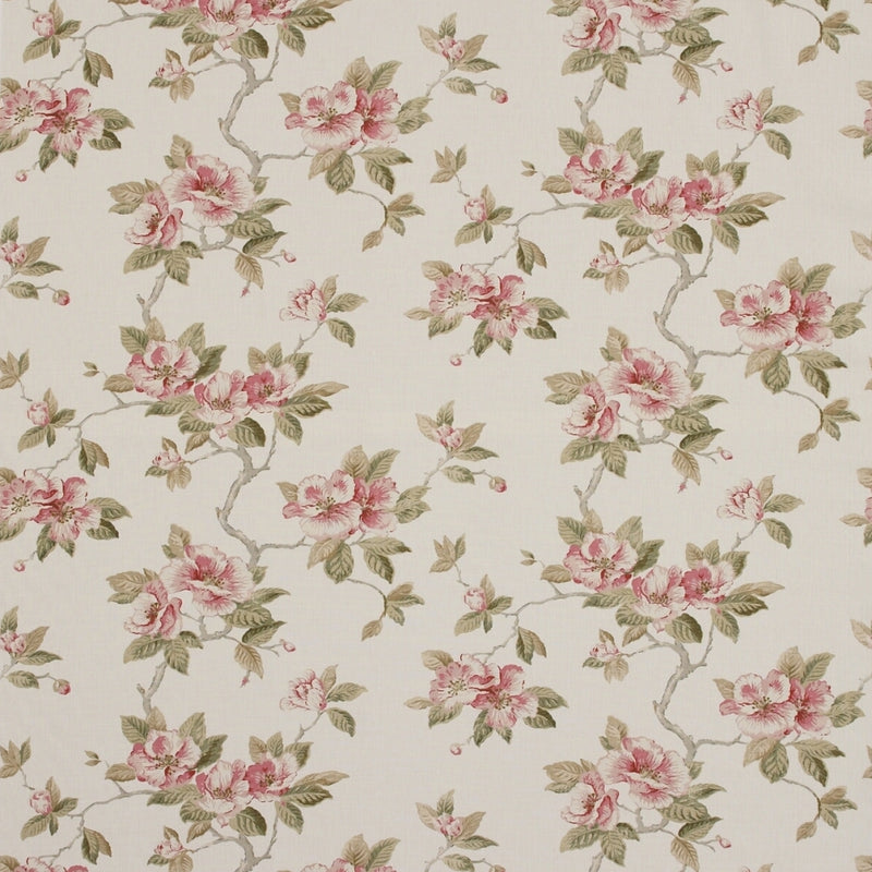 floral linen curtain fabric