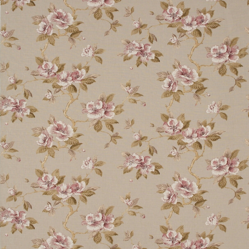 floral linen curtain fabric