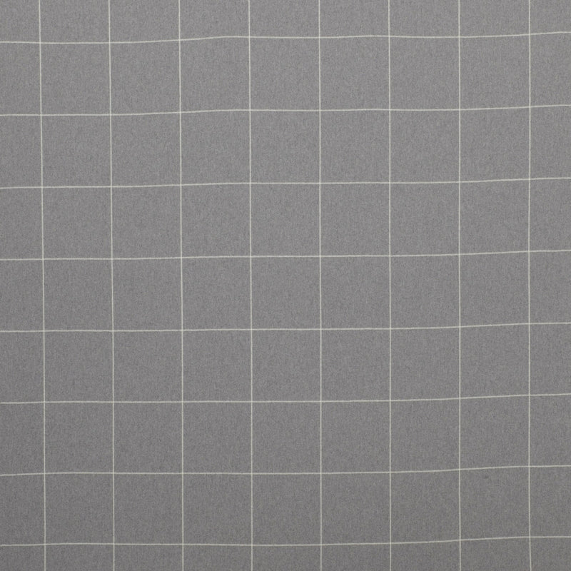 tartan plaid  grey wool curtain and upholstery fabric - Iona Cloud Plaid