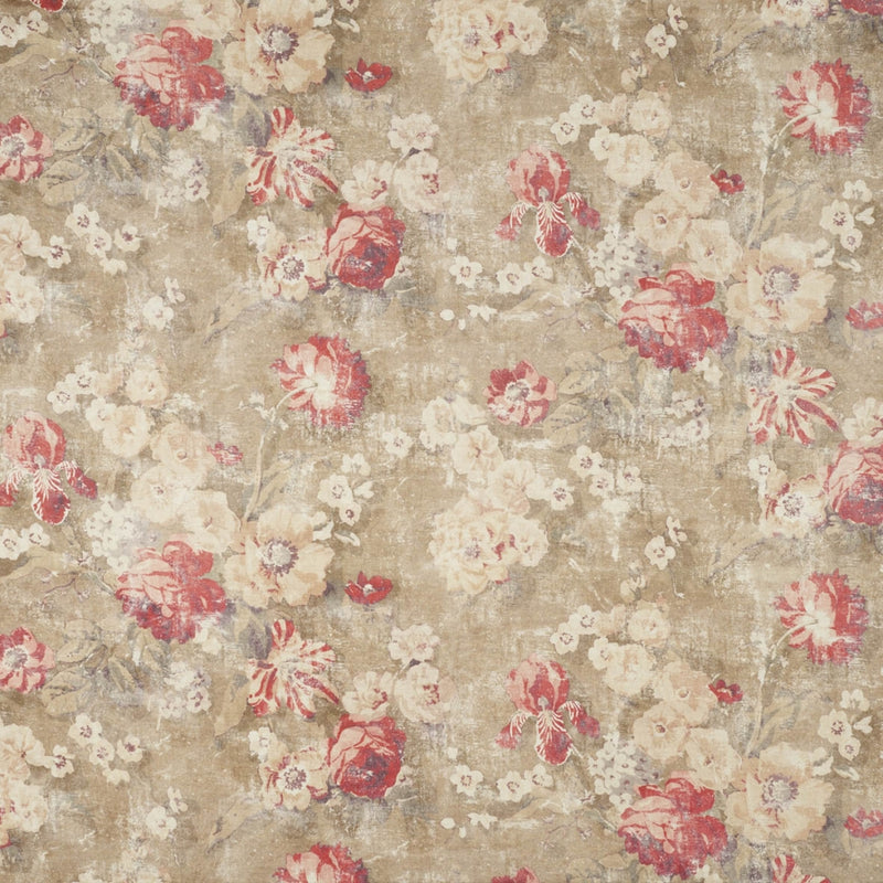 floral linen curtain fabric