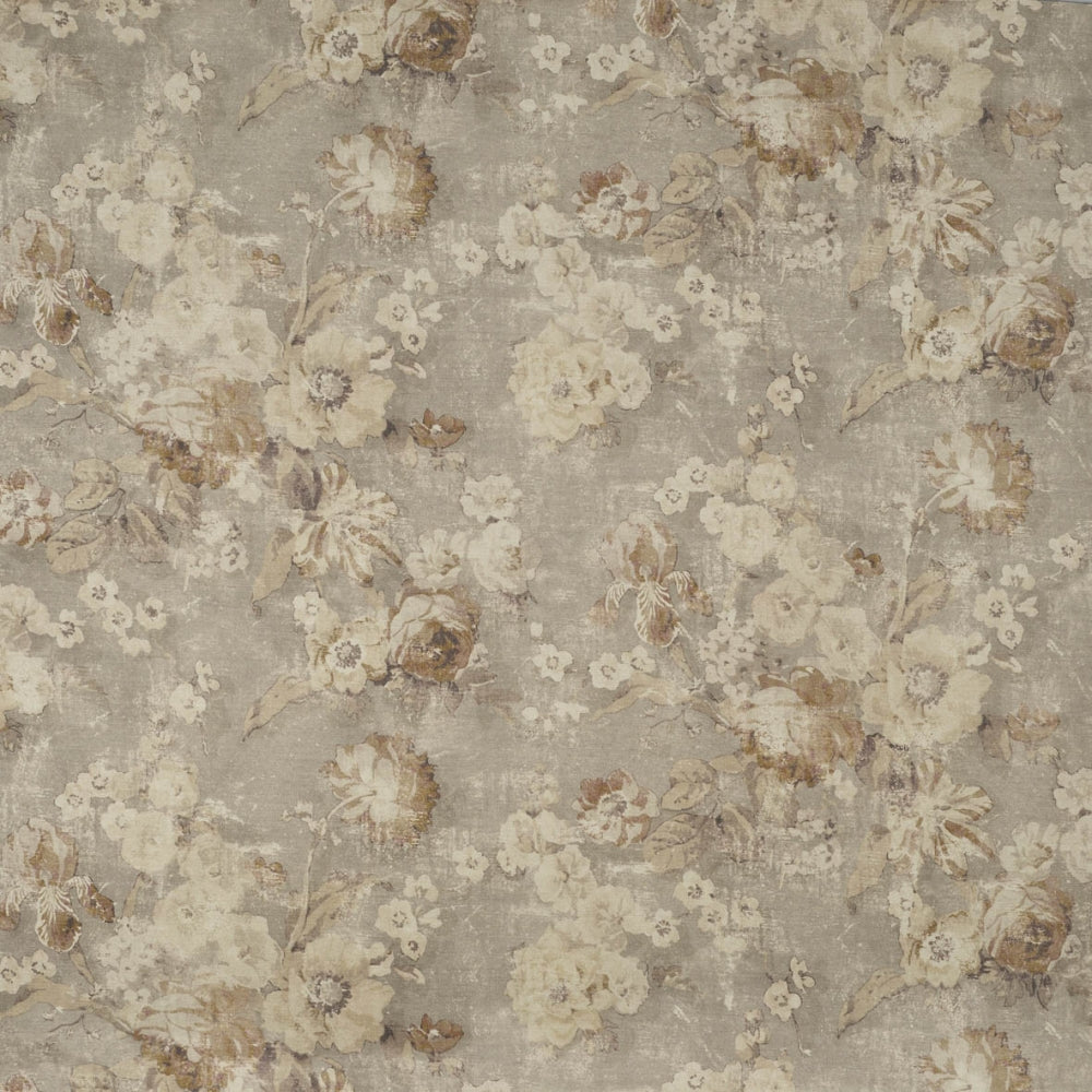 floral linen curtain fabric