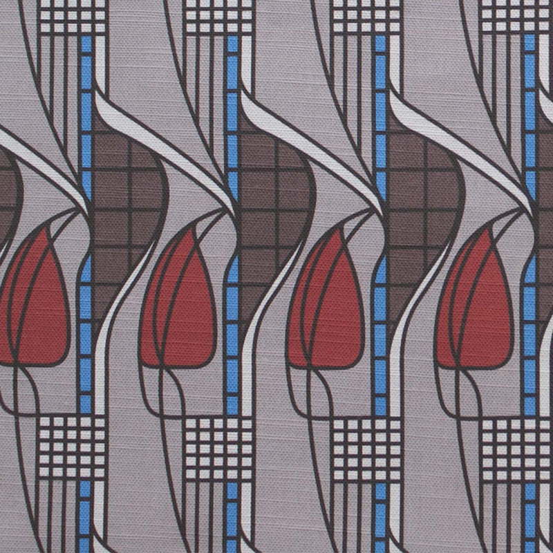 Charles Rennie Mackintosh Tulip and Lattice Print