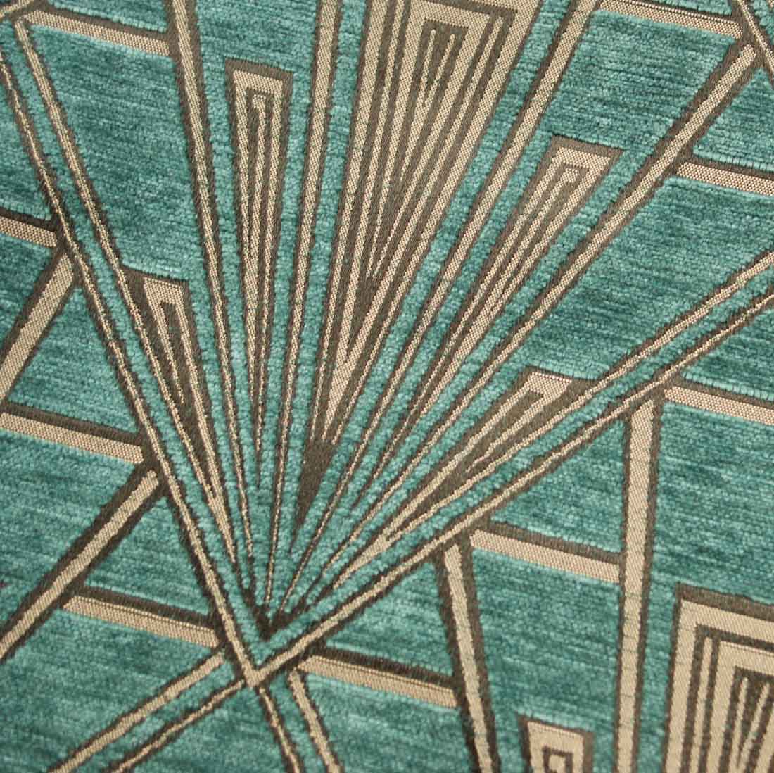 Deco Eclectic Geometric Chenille Leleu