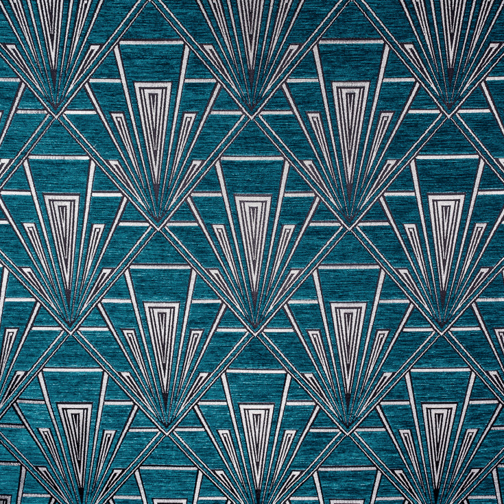 Geometric art deco upholstery curtain fabric