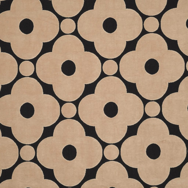 Orla Kiely Velvet Spot Flower Tea Rose fabric