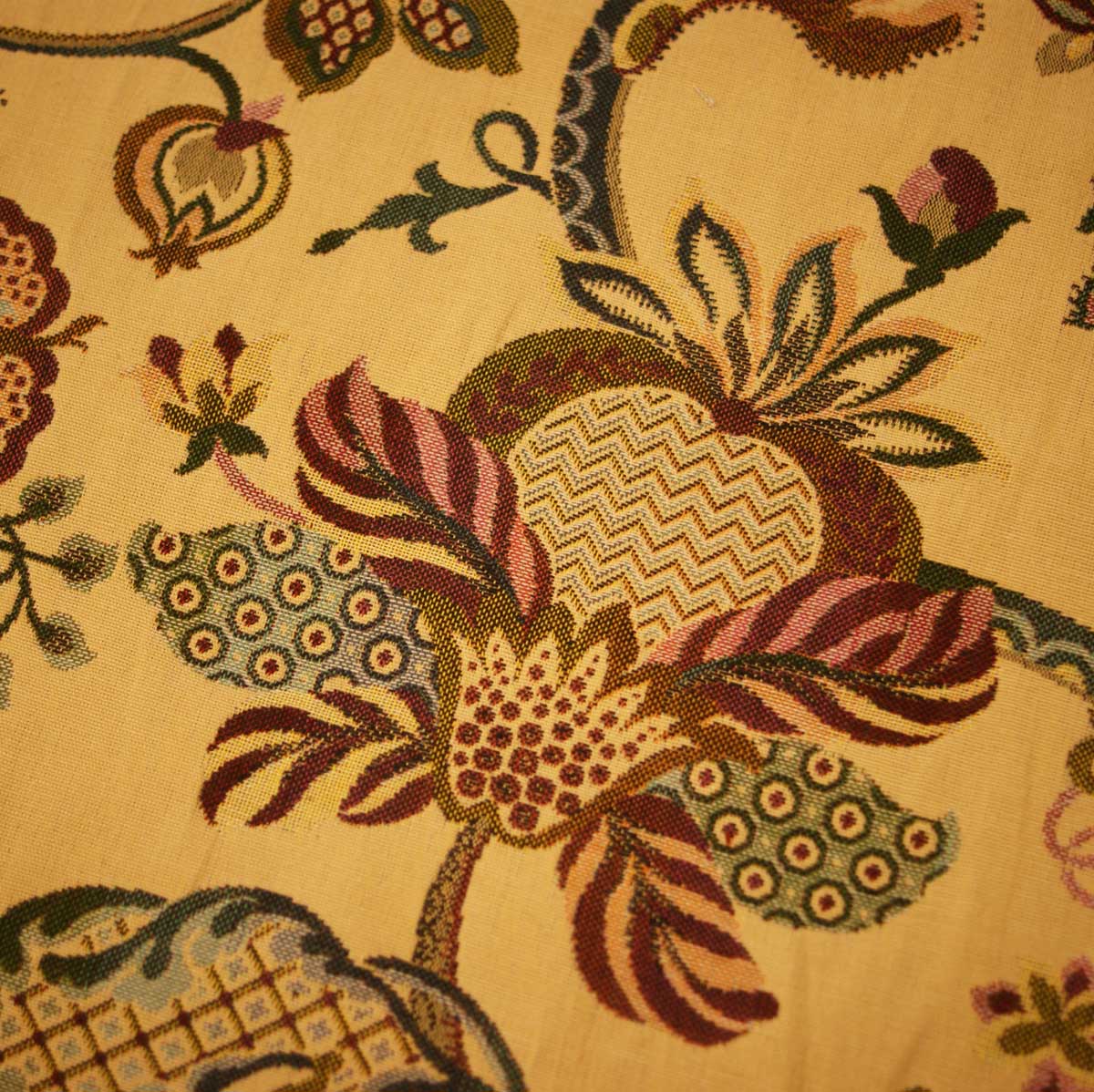 Guinevere Medieval Tree of Life Heavy Jacquard Weave Cream