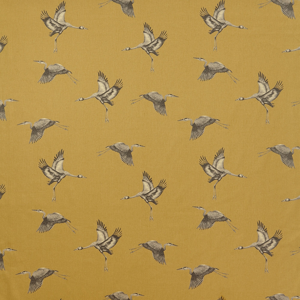japanese crane fabric