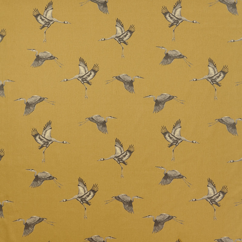japanese crane fabric