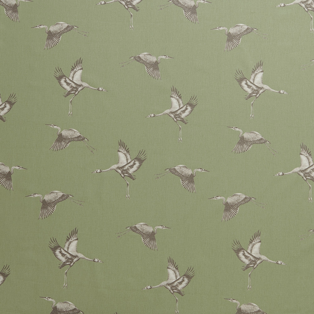 japanese crane fabric