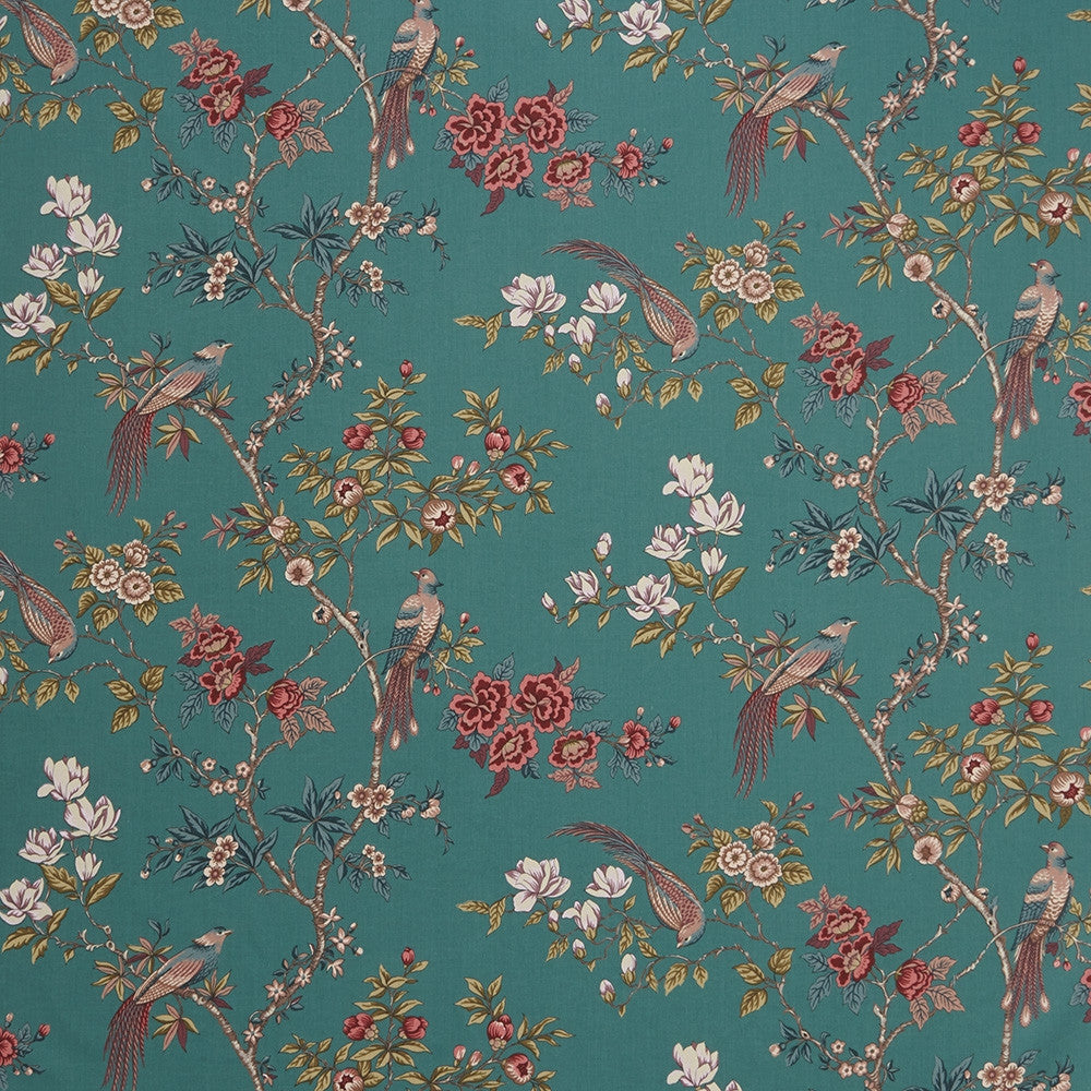 Japanese Floral Curtain and Upholstery Fabric
