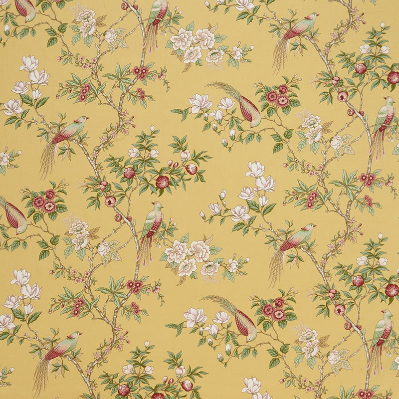 Japanese Floral Curtain and Upholstery Fabric