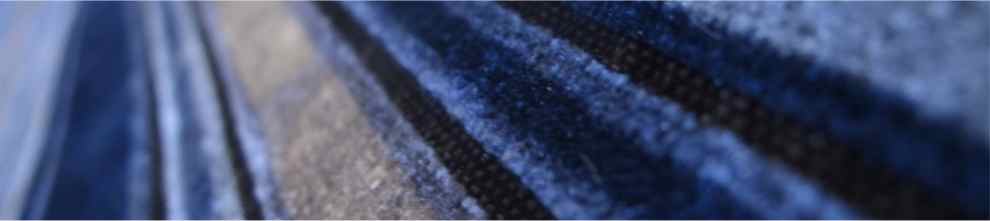 Image of a Loome blue curtain fabric